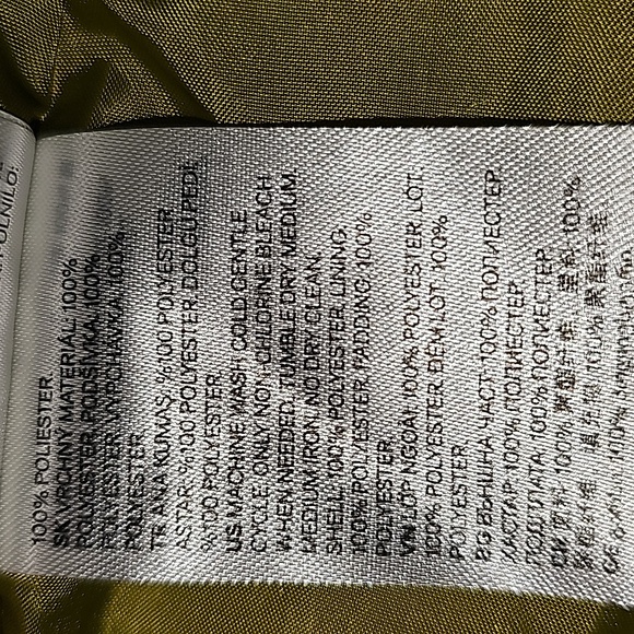 Kangol x H&M Collaboration Green Puffer Front Zip Closure Hooded Puffer Jacket - Picture 11 of 11